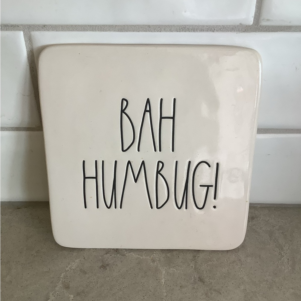 Rae Dunn Bah Humbug Trivet